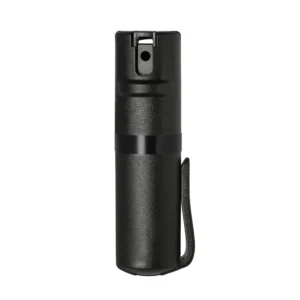 POM Pepper Spray Black Unit With Black Ring front facing image