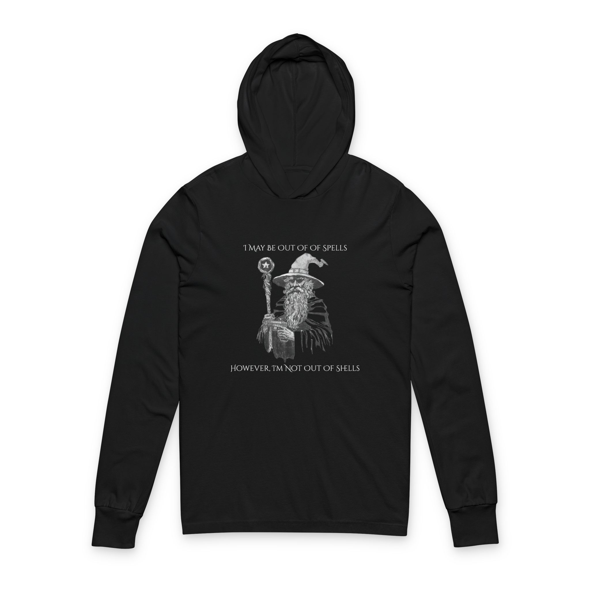 Out Of Spells- Hooded Long-Sleeve